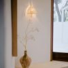 AMÀ Handmade Wall Lamp with Brass Structure and Rattan Shade