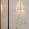 AMÀ Handmade Wall Lamp with Brass Structure and Rattan Shade