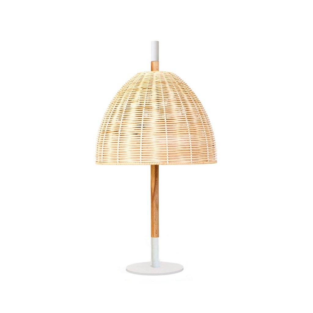 Handcrafted Amà Table Light, in white, by Mediterranean Objects