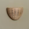 Costa Shell Wall Sconce in Rattan